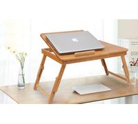 Tavolino PC vassoio per computer supporto notebook in bambù colazione a letto