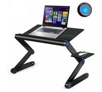 TAVOLINO PER PC SUPPORTO PIEGHEVOLE NOTEBOOK DISSIPATORE VENTOLA USB 18CM Q-ZJ18