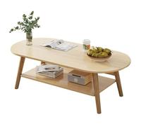 Tavolino piccolo per divano letto, tavolino centrale in legno con mensola, moderno, per soggiorno, comodino, versatile per casa, ufficio e salotto