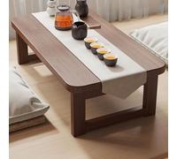 Tavolino piccolo pieghevole in legno massiccio, tavolino tatami, moderno tavolino basso per soggiorno e studio, 70 x 40 cm, perfetto per finestre a bovindo