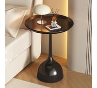 Tavolino Piccolo, Tavolino Circolare, Comodino Piccolo Con Base Emisferica Allargata, Piano Concavo For Soggiorno, Camera Da Letto