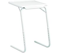 Tavolino pieghevole 10Kg 6Altezze 3 Posture, Vassoio, Tavolo pieghevole per Divano, Tavolo Bianco, Tavolo Portatile con Fissaggio per Tablet, Tazza e Penna. Tavolo con altezza regolabile, Piccoli