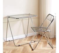 Tavolino pieghevole con sgabello, design compatto per soggiorno, camera da letto, cucina, uso esterno, salvaspazio e versatile