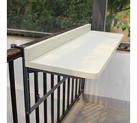 Tavolino Pieghevole da Balcone Sospeso,regolabile in altezza su 5 livelli,Portatile Alluminio Scrivania,appendere alla ringhiera del balcone,Tavolo da Balcone per Giardino Tavolini Campeggio Patio