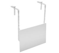 Tavolino Pieghevole da Ringhiera 60x52 cm Ringhiera in Ferro Bianco