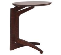 Tavolino Pieghevole da Salotto Ø53x63 cm in Legno Noce