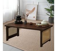 Tavolino pieghevole in legno di bambù, tavolo basso portatile per soggiorno, stile giapponese, tavolo tatami per sala da pranzo e uso domestico