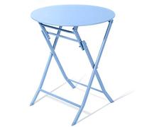 Tavolino pieghevole minimalista in ferro - piccolo tavolino da caffè per camera da letto, balcone e sala da pranzo