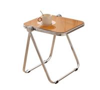 Tavolino pieghevole - Tavolino quadrato per interni ed esterni - Tavolino leggero per bevande e cene TV