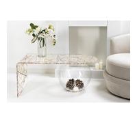 Tavolino, Ponte contenitore. In plexiglass con ripiano , BOOLLA Dimensioni 90x48x h 41 cm, Corpo Mullticolor bolla trasparente multicolor