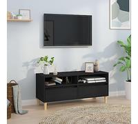 Tavolino Porta Tv,Porta Tv Per Soggiornomobile Porta Tv Nero 100x34,5x44,5 Cm In Legno Multistratoadatto A Soggiorni, Camere Da Letto, Sotto Il Televisore