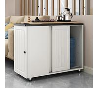 Tavolino portaoggetti da soggiorno divano accanto al ripiano portaoggetti laterale bracciolo credenza tavolino rimovibile (colore: nero, dimensioni: 40 x 90 x 75 cm) (E 40 x 90 x 75 cm)