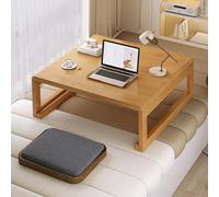 Tavolino Portatile In Stile Tatami, In Bambù, Tavolino Salotto Basso Per Il Tè O Il Caffè, Per Essere Utilizzato Seduti A Terra, Non Richiede Montaggio(Wood 2,80*80*30cm/31.5*31.5*11.8in)