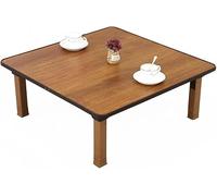 Tavolino quadrato pieghevole da tè e caffè, tavolo basso per seduta, sala da pranzo, studio, perfetto per camera da letto, finestra a golfo, sala da tè, uso domestico