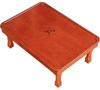 Tavolino quadrato pieghevole, tavolo da pranzo multifunzionale in legno, dipinto a mano, tavolo basso in legno per soggiorno