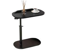 Tavolino regolabile in altezza a forma di C, con design sollevabile/ribaltabile, con girevole a 360° moderno tavolino che scorre sotto il divano/letto girevole del tavolo