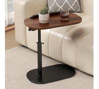 Tavolino regolabile in altezza a forma di C, con design sollevabile/ribaltabile, con girevole a 360° moderno tavolino che scorre sotto il divano/letto girevole del tavolo