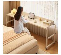 Tavolino regolabile sopra il letto, postazione di lavoro mobile per laptop su ruote, altezza 65-95 cm, supporto versatile per lavoro, sala da pranzo o studio, design compatto per uso domestico