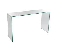 Tavolino Rettangolare in Vetro 120x40x72cm TFT Glass Trasparente