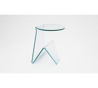 Tavolino Rettangolare in Vetro 45x40x55cm TFT Glass Trasparente