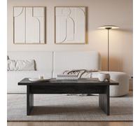 Tavolino rettangolare Loana colore nero 120x70x40 cm.