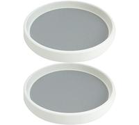 Tavolino rotante Lazy Susan 2 pezzi, organizzatore rotante da 25 cm antiscivolo per armadi, tavoli e frigoriferi, portaspezie rotante a 360°.
