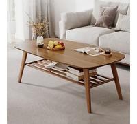Tavolino rotondo con divisori aperti, gambe in legno massello, stile scandinavo, per soggiorno, camera da letto