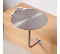 tavolino rotondo da parete, Piccolo bancone da bar moderno for , cocktail, sala pranzo commerciale, negozio di dolciumi, ufficio, casa, cucina, interno/esterno, salva spazio(40*45cm/15.8*17.7in)