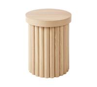 Tavolino rotondo in MDF Legno chiaro Genola
