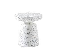 Tavolino rotondo in stile nordico per piccoli spazi, colore nero, tavolino per soggiorno, camera da letto, balcone, finestra a golfo, design moderno e semplice, ideale per la disposizione dei mobili