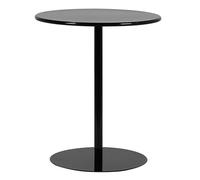 Tavolino rotondo piccolo - Tavoli da pub per esterni, bar alti per la colazione con base in metallo, pranzo alto da bancone, tavolo da cocktail per tavoli da bistrot e caffè, nero(48x48x72cm)