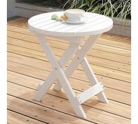 Tavolino rotondo pieghevole in legno massello, portatile, design a treppiede a forma di X per risparmiare spazio, ideale come supporto per divano o tavolino da caffè in casa, ufficio, soggiorno