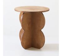 Tavolino rotondo retrò piccolo, tavolino da caffè in legno massello, comodino moderno, tavolino da bar, da utilizzare come comodino for la camera da letto o come elemento decorativo for il soggiorno