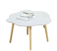 Tavolino rotondo rustico in legno massello, forma irregolare, ideale per camera da letto, sala da pranzo o scrivania con finestra a golfo, perfetto per la decorazione del giorno della memoria