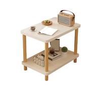 Tavolino Salotto In Legno, Tavolino Da Divano Quadrato Per Soggiorno, Con Piano In Legno A 2 Strati E 4 Gambe, Disponibile In 4 Misure, Adatto Per Camera Da Letto, Balcone E Ufficio(A,50X50X53CM)