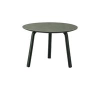 Tavolino Salotto Moderno In Legno, Tavolino Da Divano Rotondo, Gambe In Legno Di Caucciù, Disponibile In Due Misure, Per Soggiorno, Camera Da Letto, Balcone E Ufficio, Grigio, Verde(B,60X60X41.7CM)