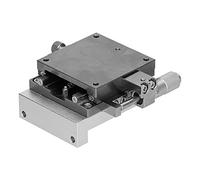 Tavolino scorrevole Gearwell, guida lineare manuale, piattaforma di spostamento di precisione, guida a sfere ZLBS60 60x60mm, tavolo di posizionamento di precisione