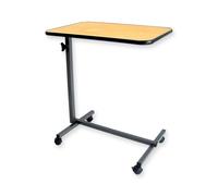 TAVOLINO SERVI LETTO in acciaio e legno, quattro rotelle (due freni)