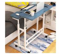 Tavolino servitore in acciaio e MDF | Comodino e ufficio domestico multicolore 80x40/58 cm: for un uso versatile(Blue Pine,80x58cm)