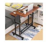 Tavolino servitore in acciaio e MDF | Comodino e ufficio domestico multicolore 80x40/58 cm: for un uso versatile(Old Sandalwood,80x40cm)