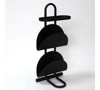 Tavolino stretto con 3 ripiani, libreria da pavimento, porta riviste, organizer per soggiorno, camera da letto, sala lettura, casa