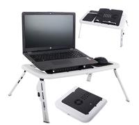 Tavolino Supporto per pc da letto divano pieghevole Notebook 50x32 cm ventole