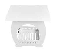 Tavolino - Supporto portaoggetti in legno composito | Cesto per display quadrato bianco da quindici pollici, Organizzatore di mobili da comodino portatile, gestisce l'ingombro della camera da