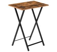 Tavolino, tavolino da divano, tavolo vassoio pieghevole, tavolo da portata, tavolo snack, stile industriale, tavolino da caffè, vassoio TV per piccoli spazi