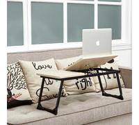 Tavolino Vassoio Pieghevole da Letto Divano 65x30 cm per Notebook PC Laptop