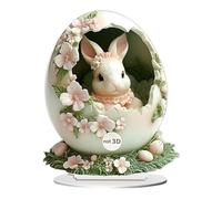 Tavolo 2D da fattoria per Pasqua, decorazione con uova di Pasqua, centrotavola da scrivania per viaggi, hotel, scuola