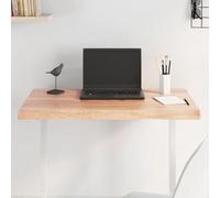 Tavolo 80 x 50 x (2 - 4) cm legno massello trattato, bordo albero di quercia, bordo naturale, piano di ricambio per casa, tavolo in legno, durevole