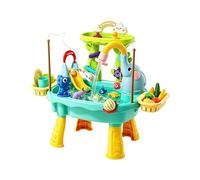 Tavolo ad acqua all'aperto - Con gioco di pesca,Lavello da gioco per acqua corrente, adatto per l'estate, giardino, , terrazzo, campeggio, al coperto, asilo, ragazzi e ragazze di 4