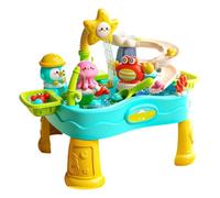 Tavolo ad acqua - Lavello da per bambini | Giocattolo sensoriale con | Centro attività in acqua corrente, di pesca portatile regolabile per Play sťAťion, per giardino, cortile, patio, spiagg