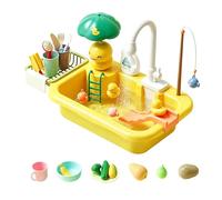 Tavolo Ad Acqua Per Bambini - Tavolo Ad Acqua Per Bambini, Giochi Estivi In piscina | Gioca Al Ţavolo Da Pesca Con Lavello | Set Di Attività Ṕer Acquario All'aperto Con Pompa Che Scorre, Rubinetto C